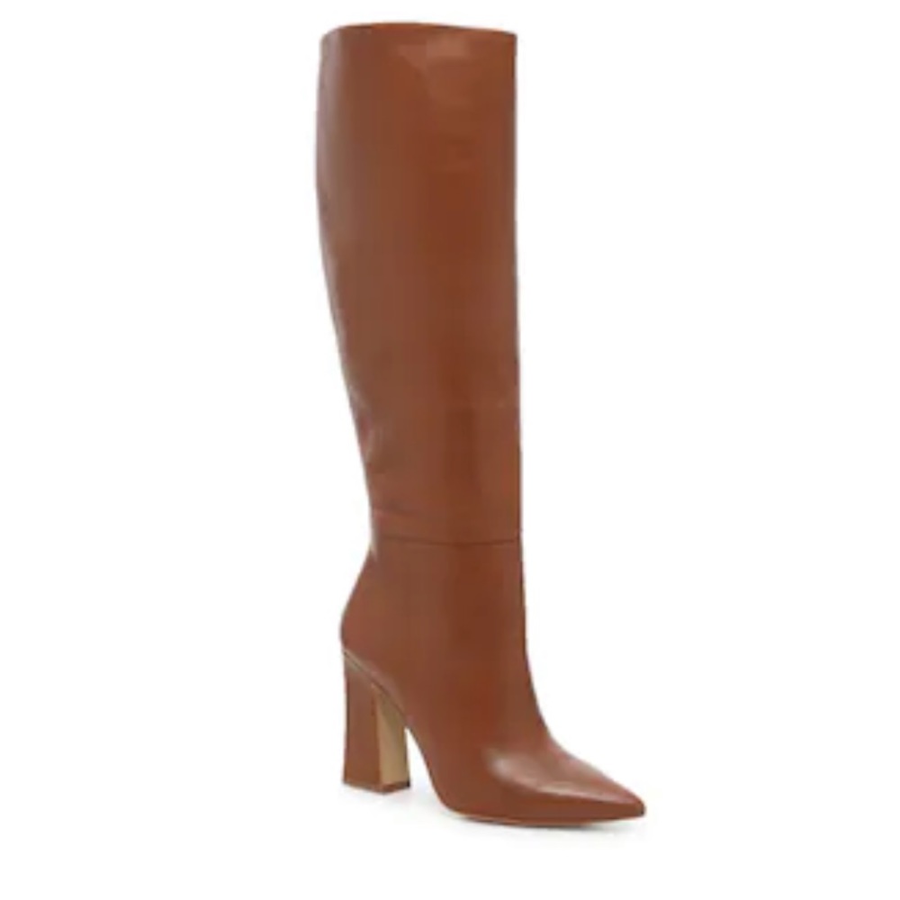 Steve Madden Womens Showbiz Leather Knee-High Bootsz 7.5